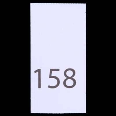 Р158ПБ 158 - размерник - белый (уп.200 шт)0