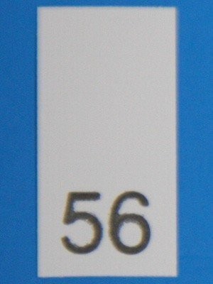 Р056ПБ 56 - размерник - белый (уп.200 шт)0