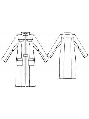 пальто           кожаный плащ 53101