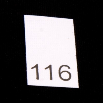 Р116ПБ 116 - размерник - белый (уп.200 шт)0