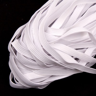 Резинка вязаная стандарт цв белый 10мм (уп 50м) Ekoflex0