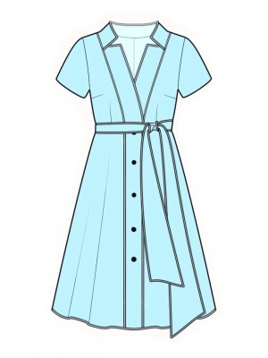 платье - халат 20540