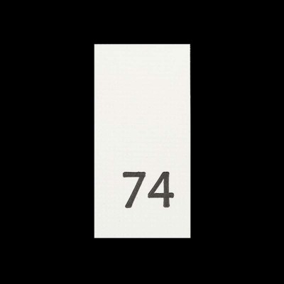 Р074ПБ 74 - размерник - белый (уп.200 шт)0